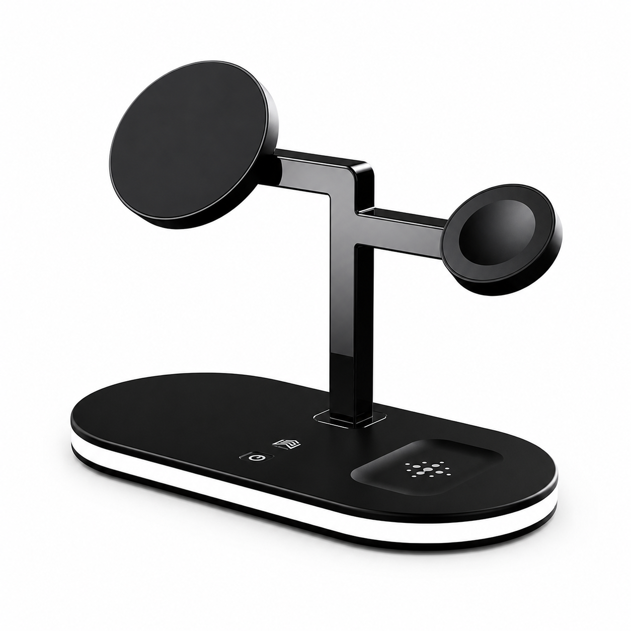 4-in-1 Magnetic Wireless Charging Station with LED Lamp — iPhone, Apple Watch & AirPods Fast Charger Stand
