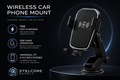 10W Qi Wireless Fast Charging Car Mount — Universal Dashboard & Windshield Holder