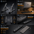 N3 Aluminum Laptop Stand — Foldable & Portable