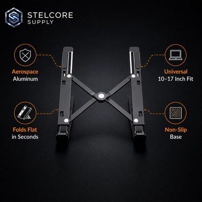 N3 Aluminum Laptop Stand — Foldable & Portable