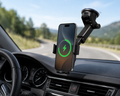 10W Qi Wireless Fast Charging Car Mount — Universal Dashboard & Windshield Holder