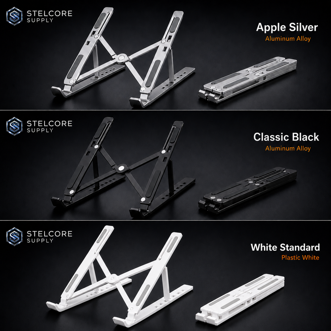 N3 Aluminum Laptop Stand — Foldable & Portable
